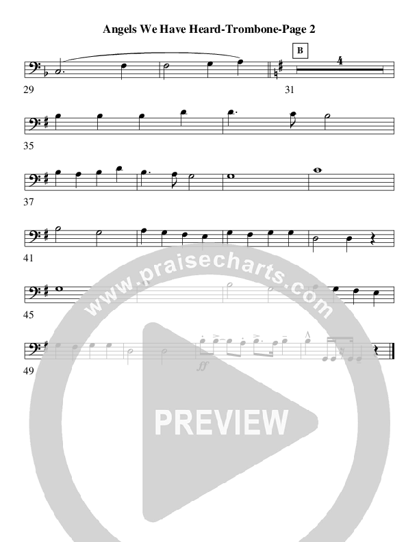 Angels We Have Heard On High (Instrumental) Trombone (AnderKamp Music)