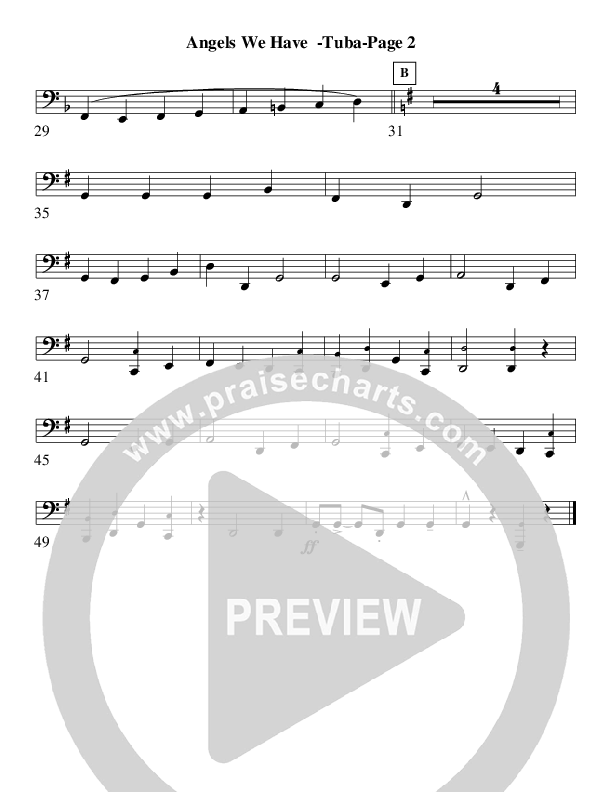 Angels We Have Heard On High (Instrumental) Tuba (AnderKamp Music)