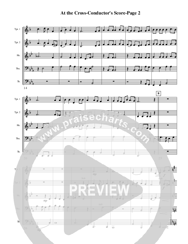 At The Cross (Instrumental) Brass Quintet (AnderKamp Music)