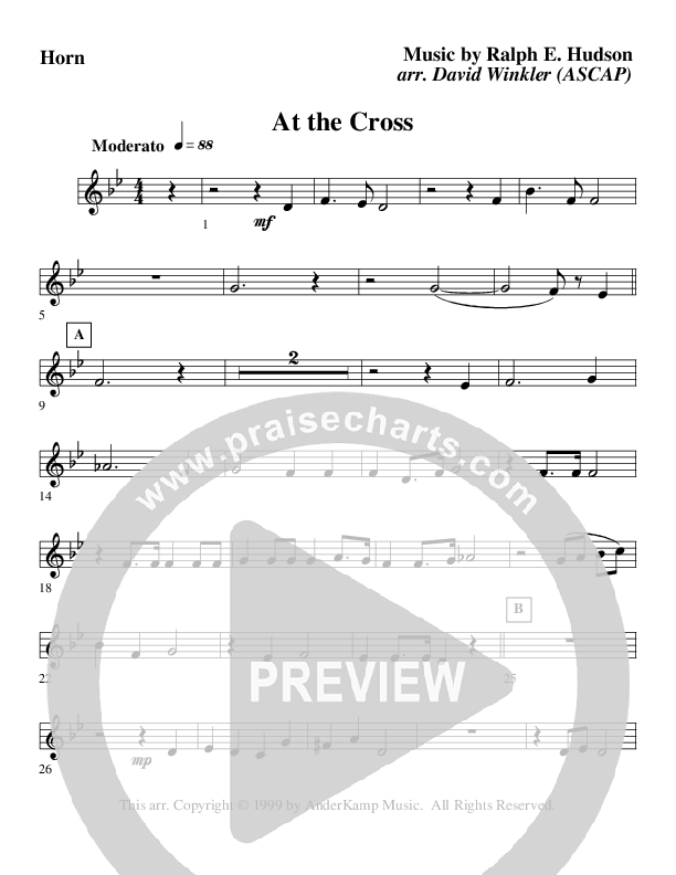 At The Cross (Instrumental) French Horn (AnderKamp Music)