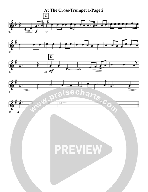 At The Cross (Instrumental) Trumpet 1 (AnderKamp Music)