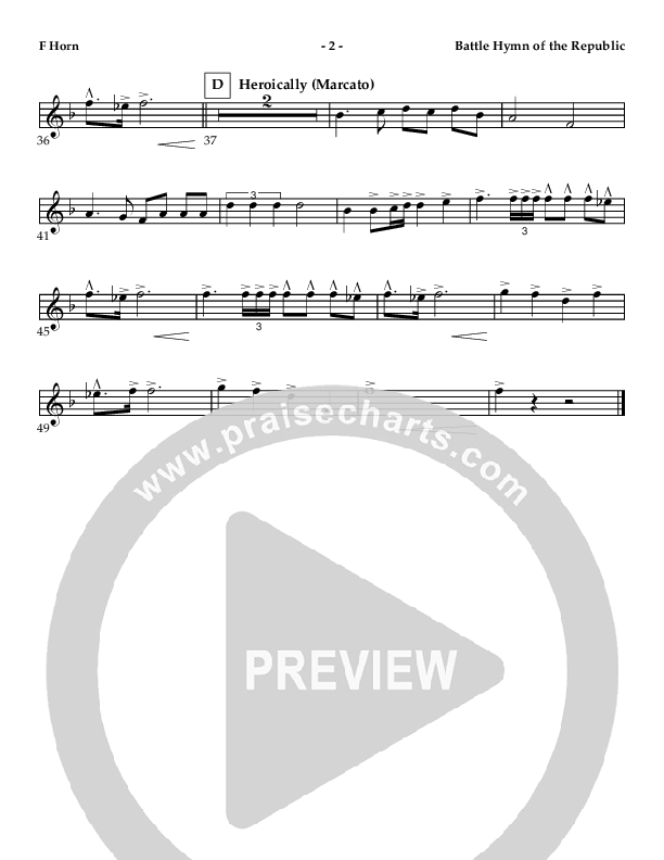 Battle Hymn Of The Republic French Horn (AnderKamp Music)