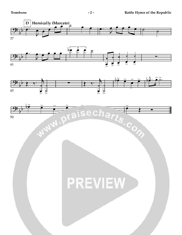 Battle Hymn Of The Republic Trombone (AnderKamp Music)