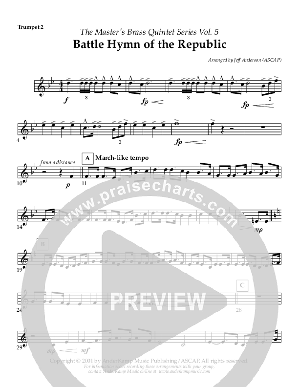 Battle Hymn Of The Republic Trumpet 2 (AnderKamp Music)