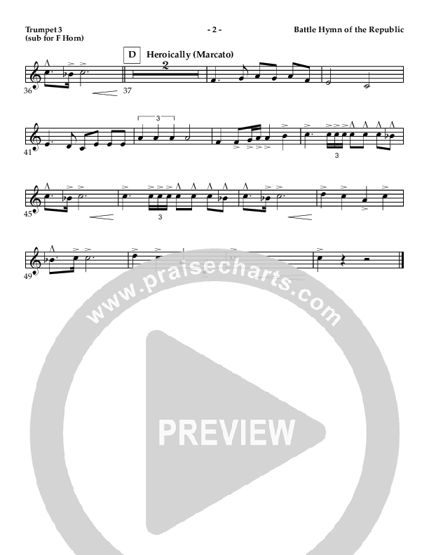 Battle Hymn Of The Republic Trumpet 3 (AnderKamp Music)