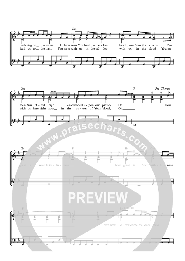 How Great Is Your Faithfulness Piano/Vocal (Paul Wilbur)