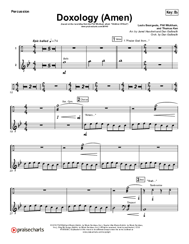 Doxology (Amen) Percussion (Phil Wickham)