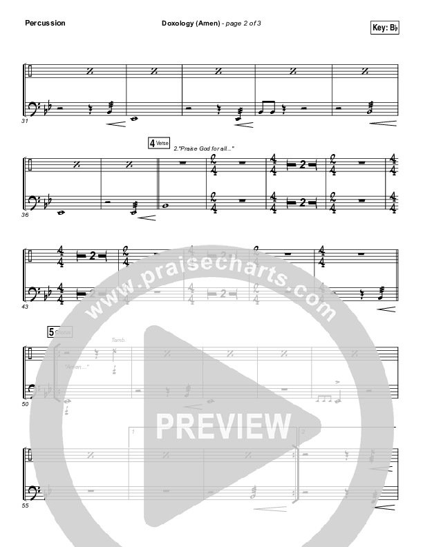 Doxology (Amen) Percussion (Phil Wickham)