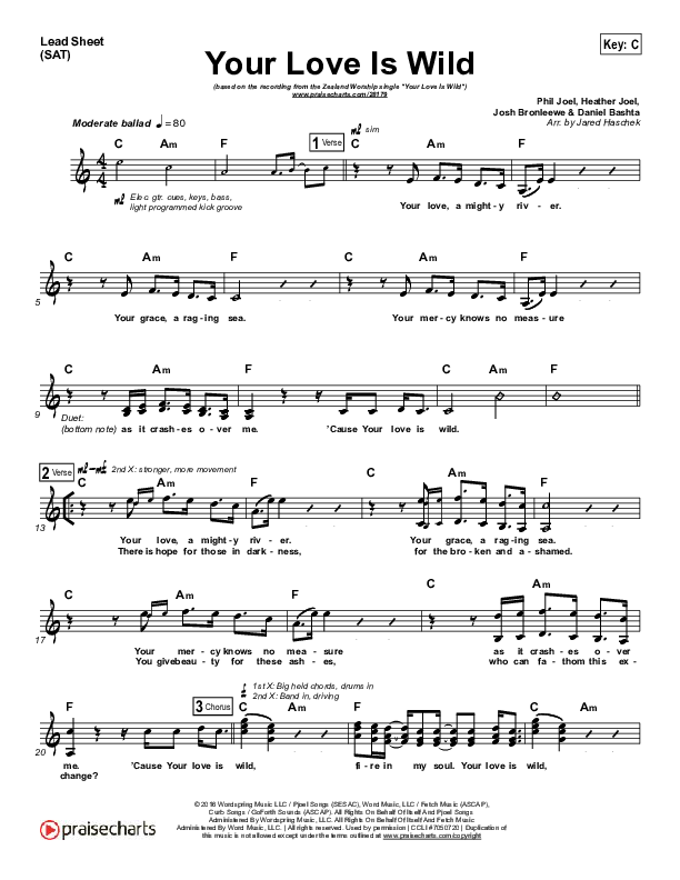 Your Love Is Wild Lead (SAT) (Zealand)