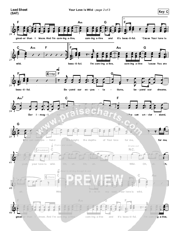 Your Love Is Wild Lead (SAT) (Zealand)