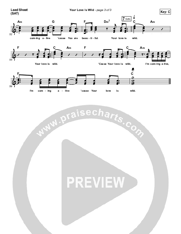 Your Love Is Wild Lead (SAT) (Zealand)