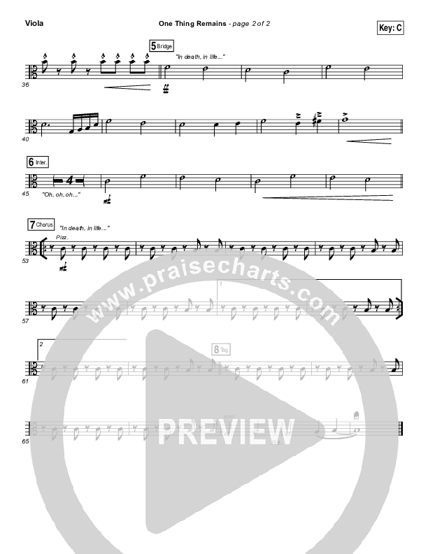 One Thing Remains Viola (Israel Houghton)