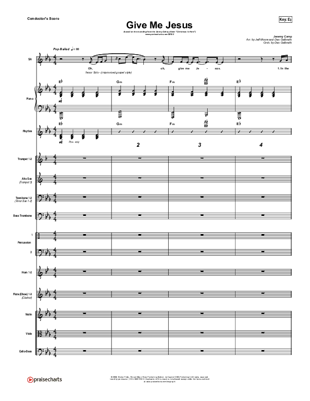 Give Me Jesus Orchestration (Danny Gokey)