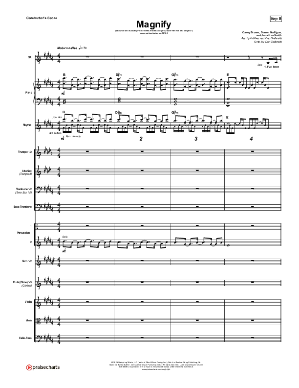Magnify Conductor's Score (We Are Messengers)