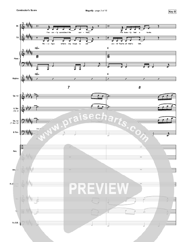 Magnify Conductor's Score (We Are Messengers)