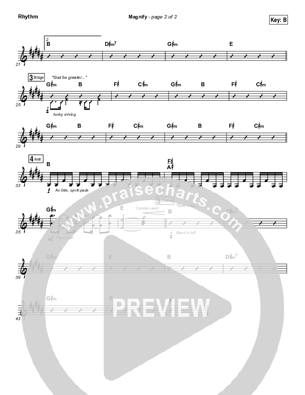 Magnify Rhythm Chart (We Are Messengers)