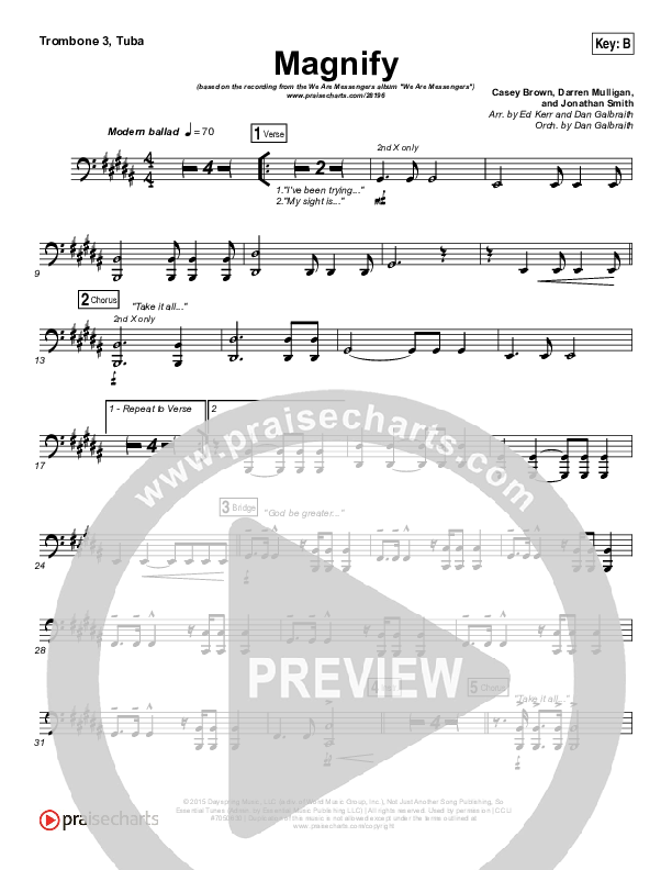 Magnify Trombone 3/Tuba (We Are Messengers)