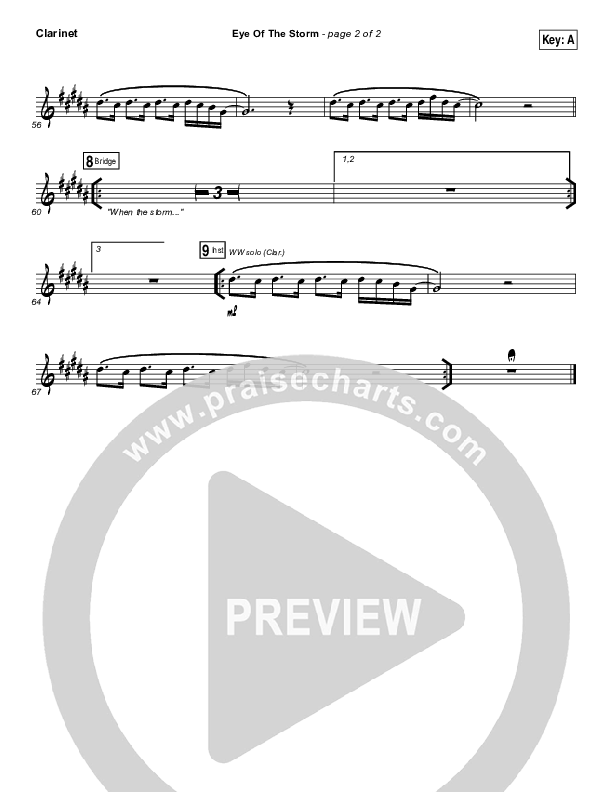 Eye Of The Storm Clarinet (Ryan Stevenson)