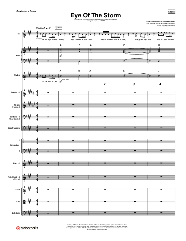 Eye Of The Storm Conductor's Score (Ryan Stevenson)
