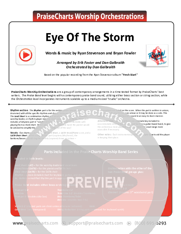 Eye Of The Storm Cover Sheet (Ryan Stevenson)