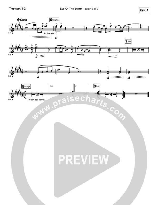 Eye Of The Storm Trumpet 1,2 (Ryan Stevenson)