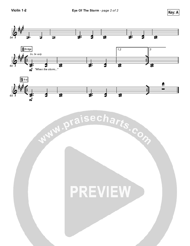 Eye Of The Storm Violin 1/2 (Ryan Stevenson)