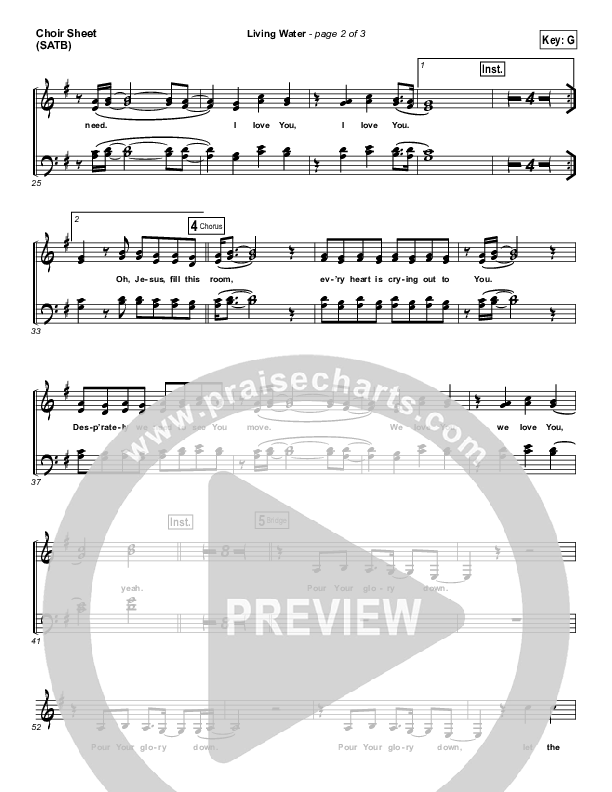 Living Water Choir Vocals (SATB) (Gateway Worship Voices / Lauren Dunn)