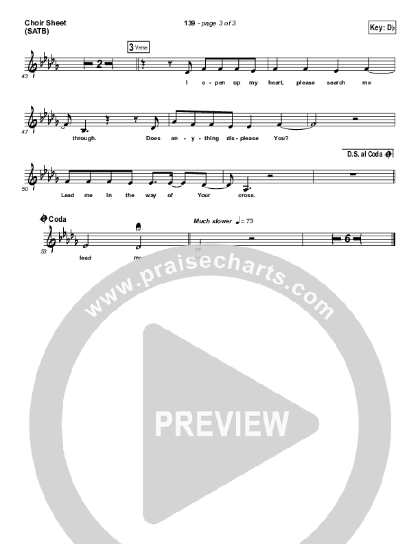 139 Choir Sheet (SATB) (Gateway Worship Voices / Alena Moore)