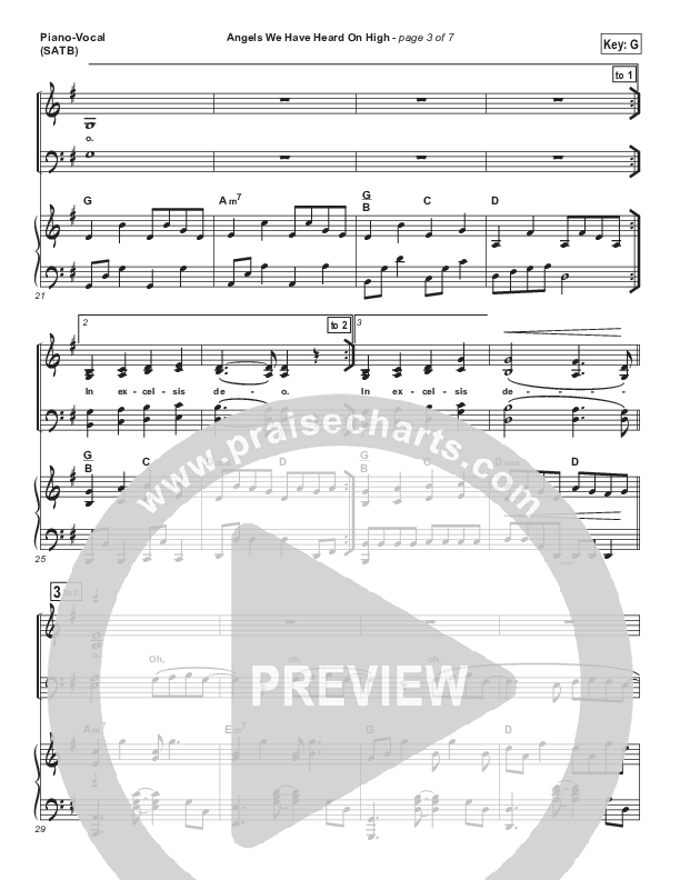 Angels We Have Heard On High (Cloud Of Witnesses) Piano/Vocal Pack (Shane & Shane / The Worship Initiative)