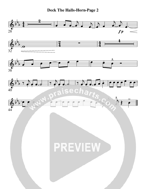 Deck The Halls (Instrumental) French Horn (AnderKamp Music)