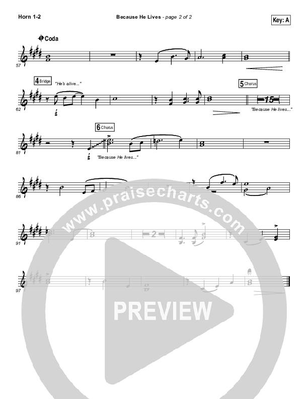 Because He Lives Brass Pack (Shane & Shane / The Worship Initiative)