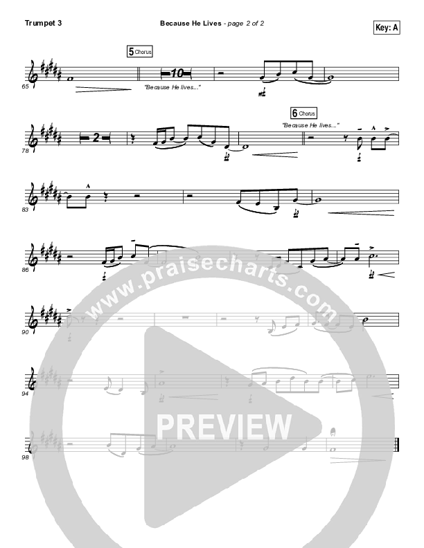 Because He Lives Trumpet 3 (Shane & Shane / The Worship Initiative)