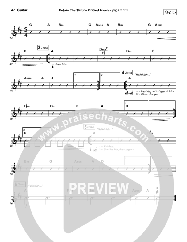 Before The Throne Of God Above Acoustic Guitar (Shane & Shane / The Worship Initiative)