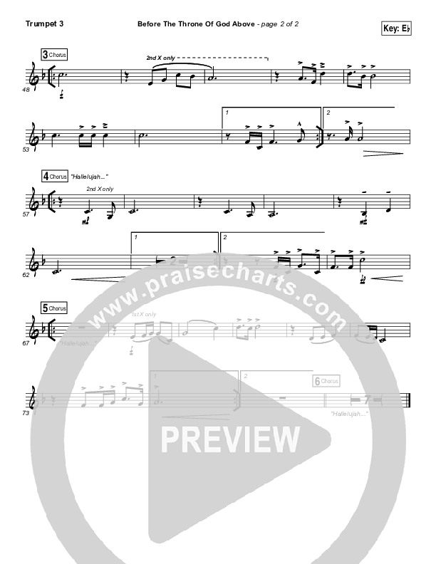 Before The Throne Of God Above Trumpet 3 (Shane & Shane / The Worship Initiative)