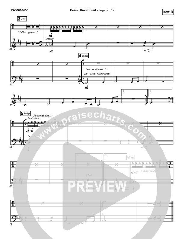 Come Thou Fount Percussion (Shane & Shane / The Worship Initiative)