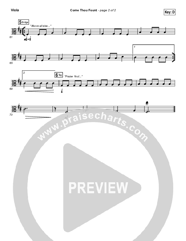 Come Thou Fount Viola (Shane & Shane / The Worship Initiative)