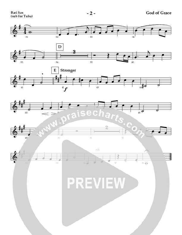 God Of Grace And God Of Glory (Instrumental) Bari Sax (AnderKamp Music)