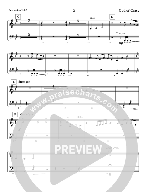 God Of Grace And God Of Glory (Instrumental) Percussion 1/2 (AnderKamp Music)