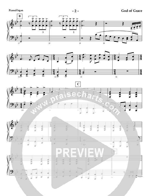 God Of Grace And God Of Glory (Instrumental) Piano Sheet (AnderKamp Music)