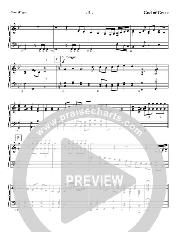 God Of Grace And God Of Glory (Instrumental) Piano Sheet (AnderKamp Music)