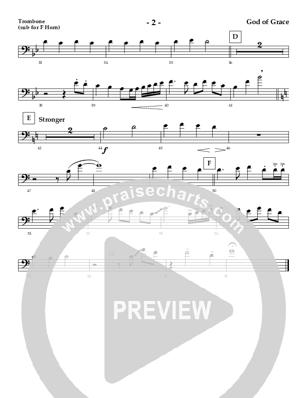 God Of Grace And God Of Glory (Instrumental) Trombone 2 (AnderKamp Music)