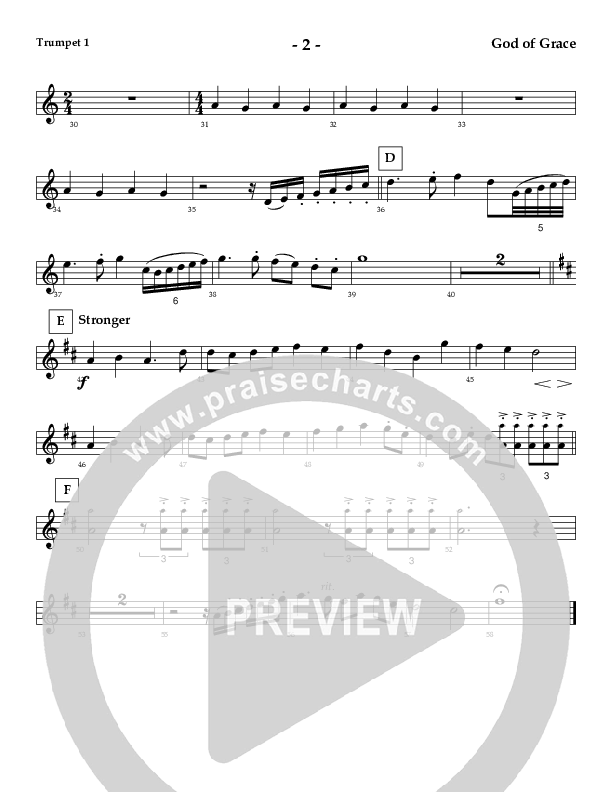 God Of Grace And God Of Glory (Instrumental) Trumpet 1 (AnderKamp Music)