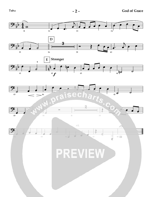 God Of Grace And God Of Glory (Instrumental) Tuba (AnderKamp Music)