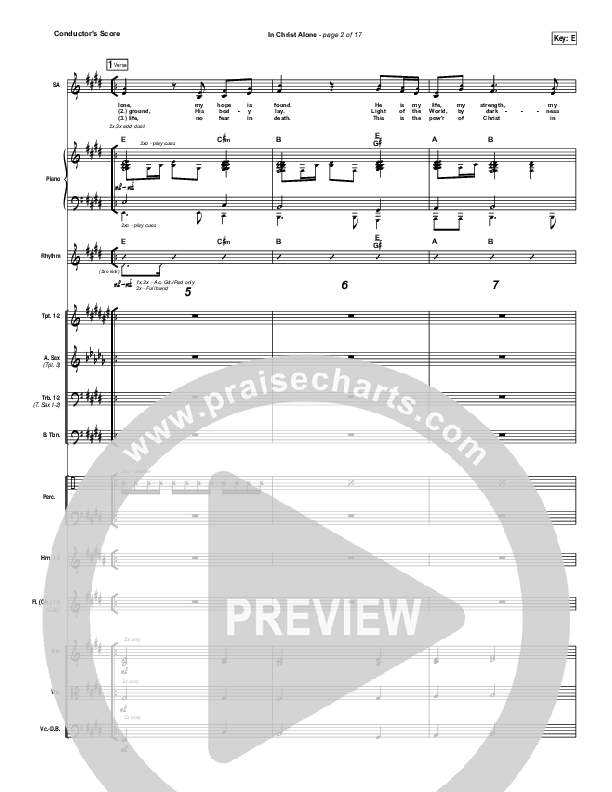 In Christ Alone Conductor's Score (Shane & Shane / The Worship Initiative)