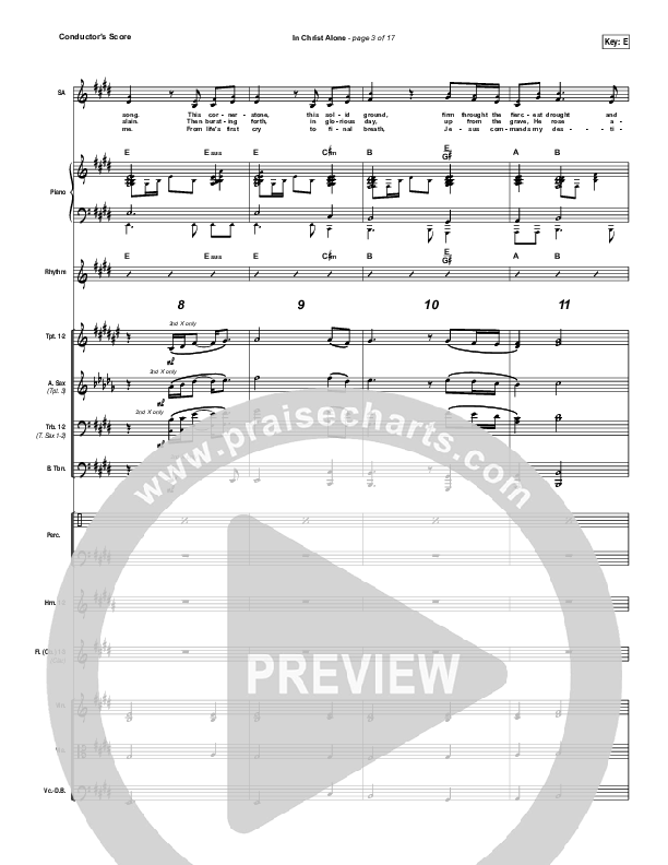In Christ Alone Conductor's Score (Shane & Shane / The Worship Initiative)
