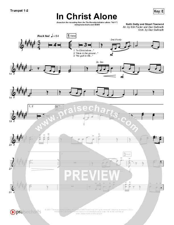 In Christ Alone Brass Pack (Shane & Shane / The Worship Initiative)