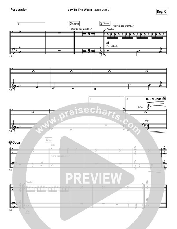 Joy To The World Percussion (Shane & Shane / The Worship Initiative)