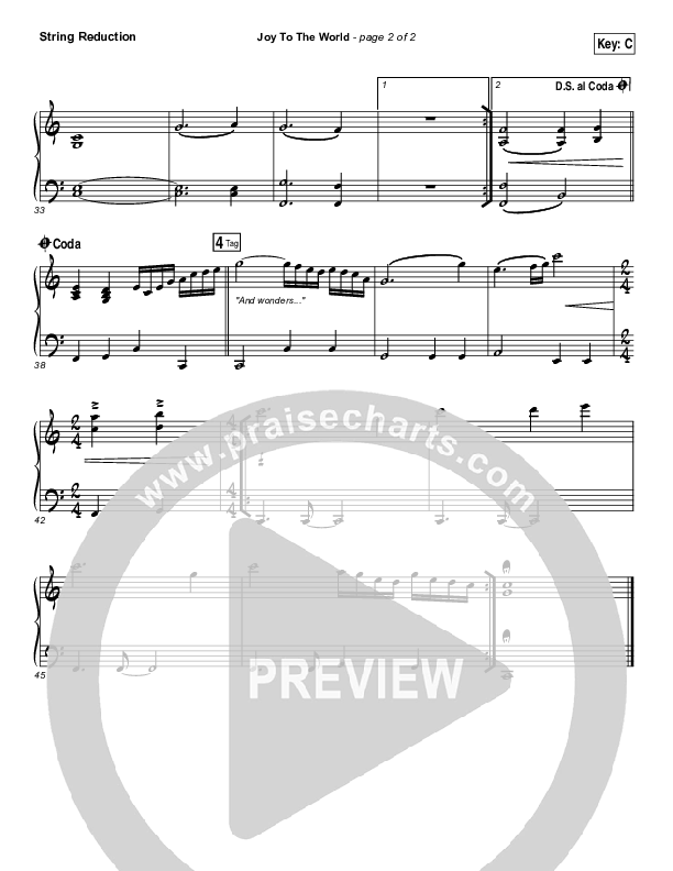 Joy To The World String Pack (Shane & Shane / The Worship Initiative)