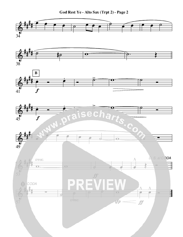 God Rest Ye Merry Gentlemen (Instrumental) Alto Sax (AnderKamp Music)