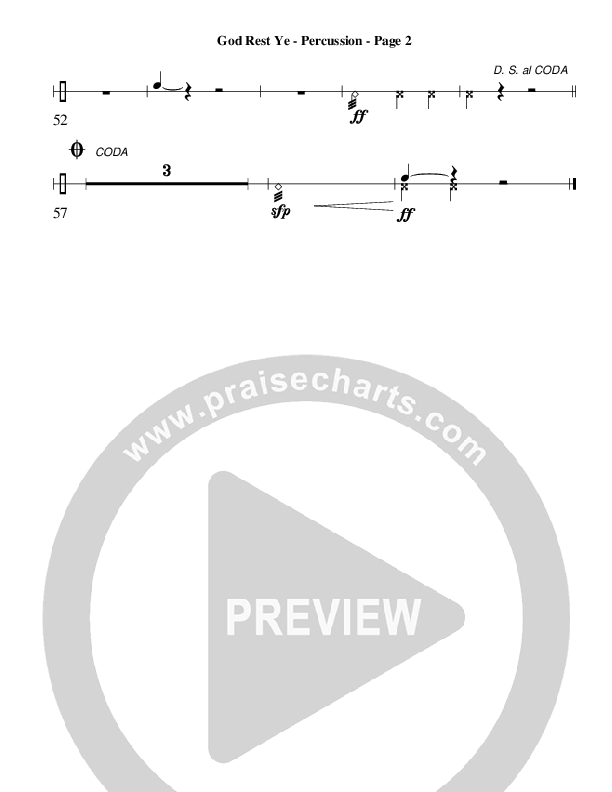 God Rest Ye Merry Gentlemen (Instrumental) Percussion (AnderKamp Music)